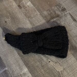 Elegant Black Knit Headband